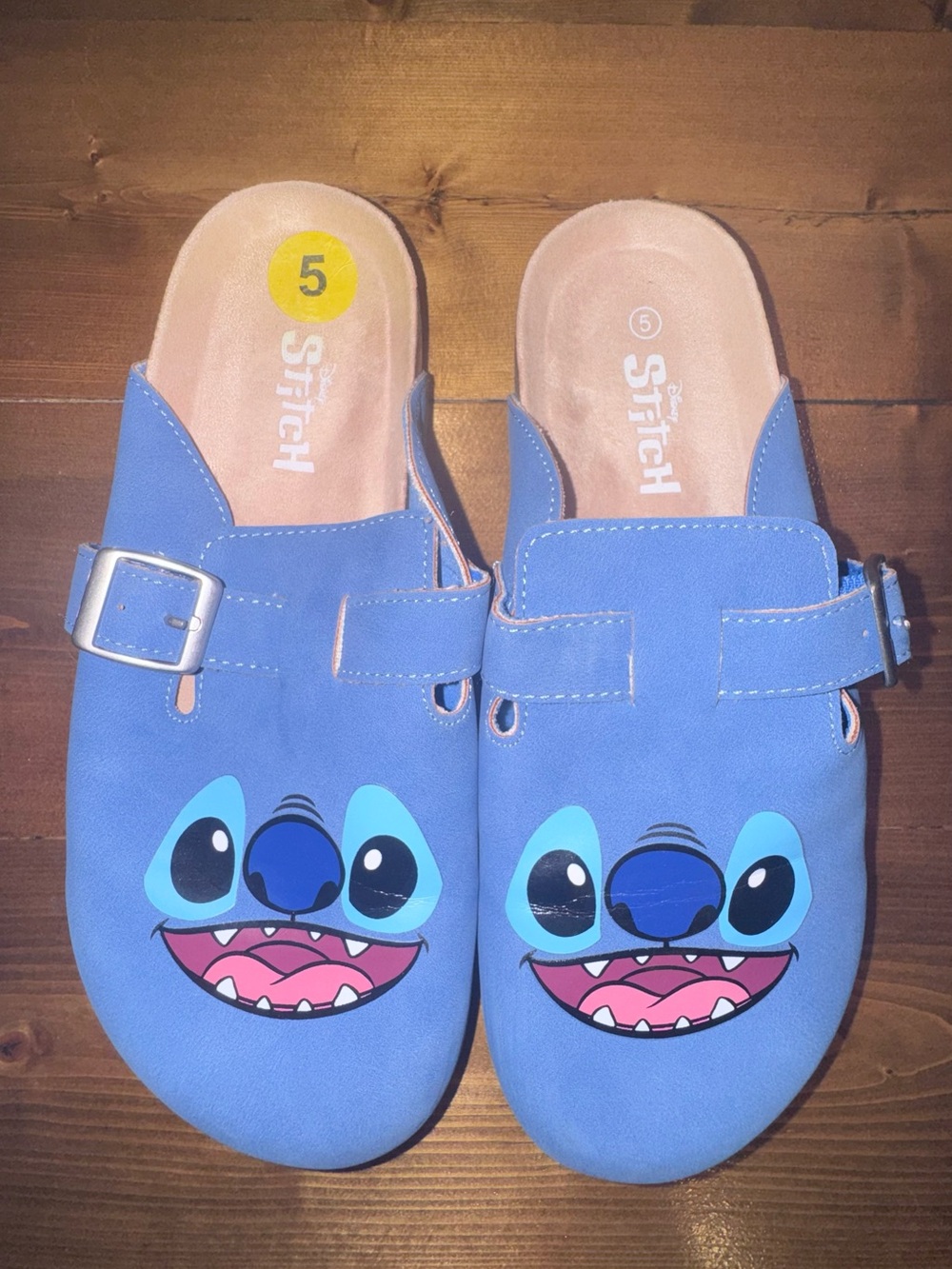 Disney Stitch Blue Kids Slide Clogs with Buckle